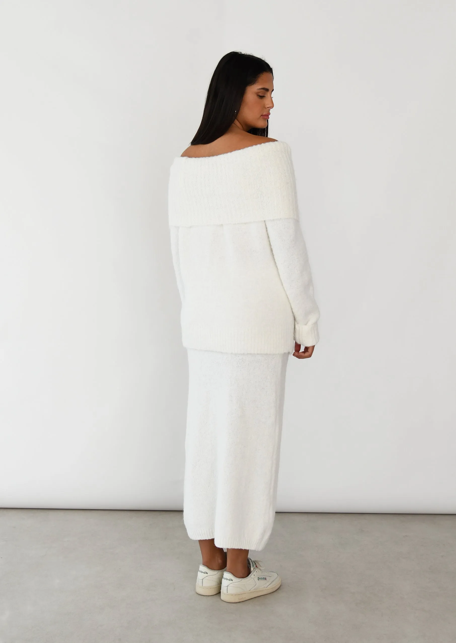 Jupe longue en maille