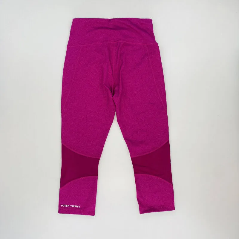 Kari Traa Julie Hw Capri - Seconde main Collant running femme - Rose - M | Hardloop