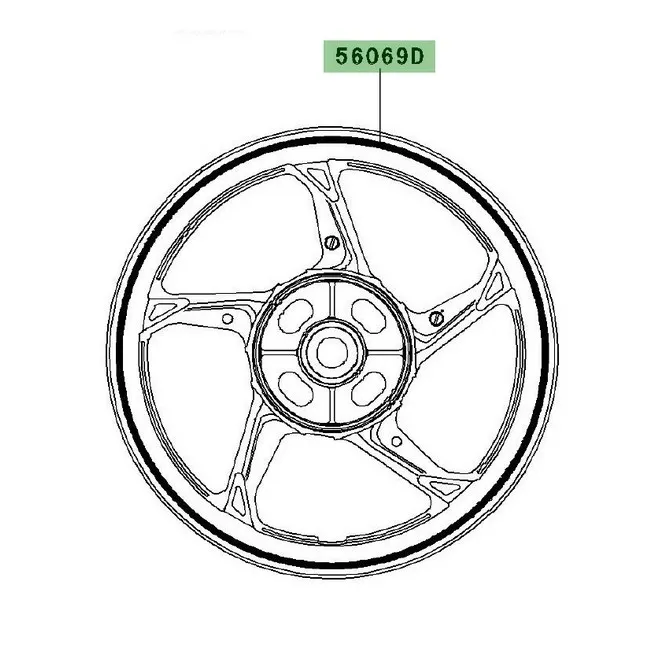 Liseré de jante Kawasaki Z1000 (2010-2013) | Moto shop 35