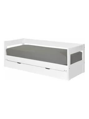 lit banquette gigogne avec tiroir Ravi - AKITEN RETAIL - Blanc Blanc