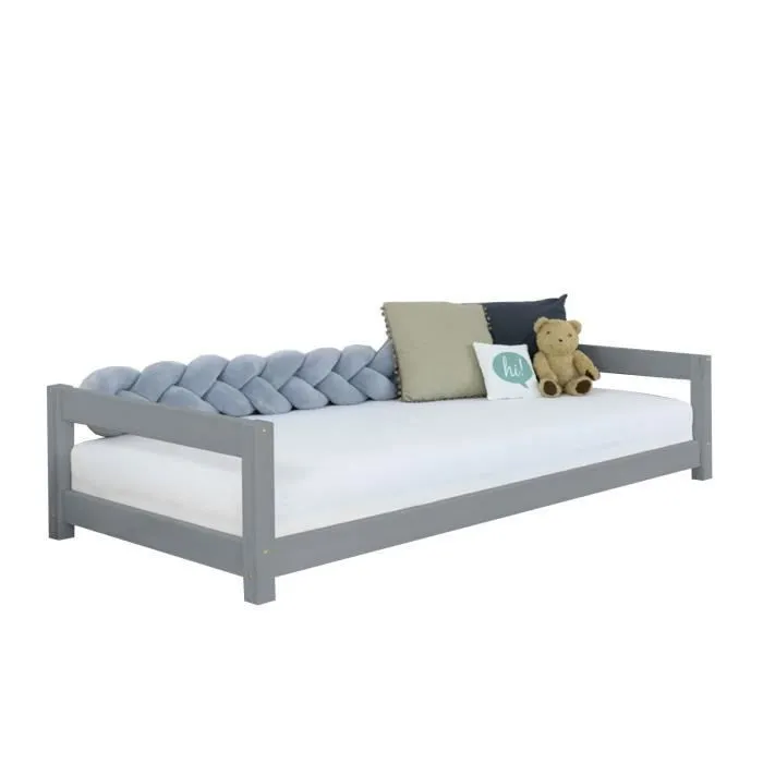 Lit enfant KIDDY 90 x 190 gris