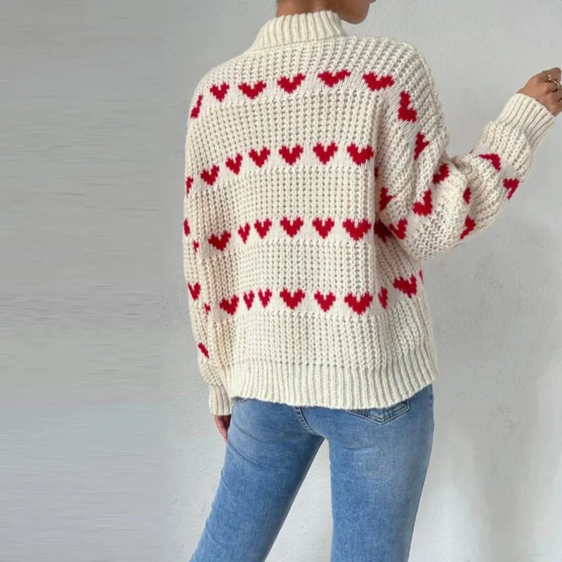 Maine | Sweatshirt confortable pour femmes avec motif de cur