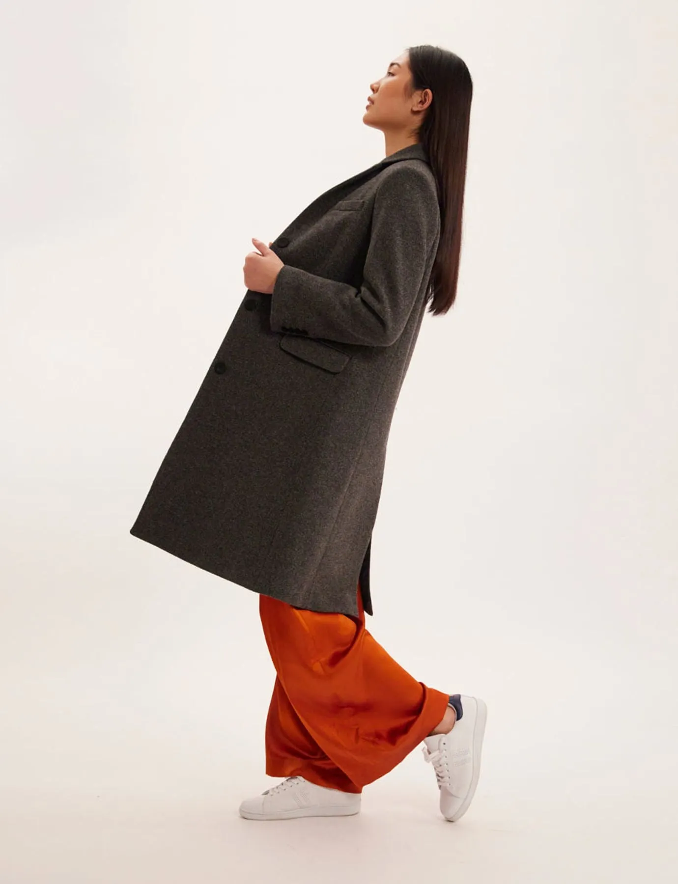 Manteau Franck gris 100% laine