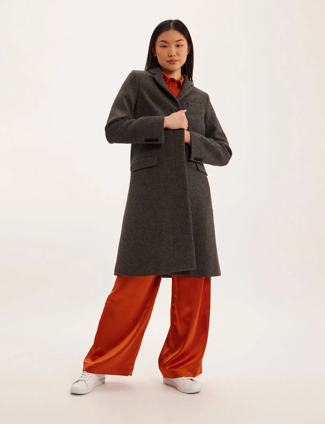 Manteau Franck gris 100% laine