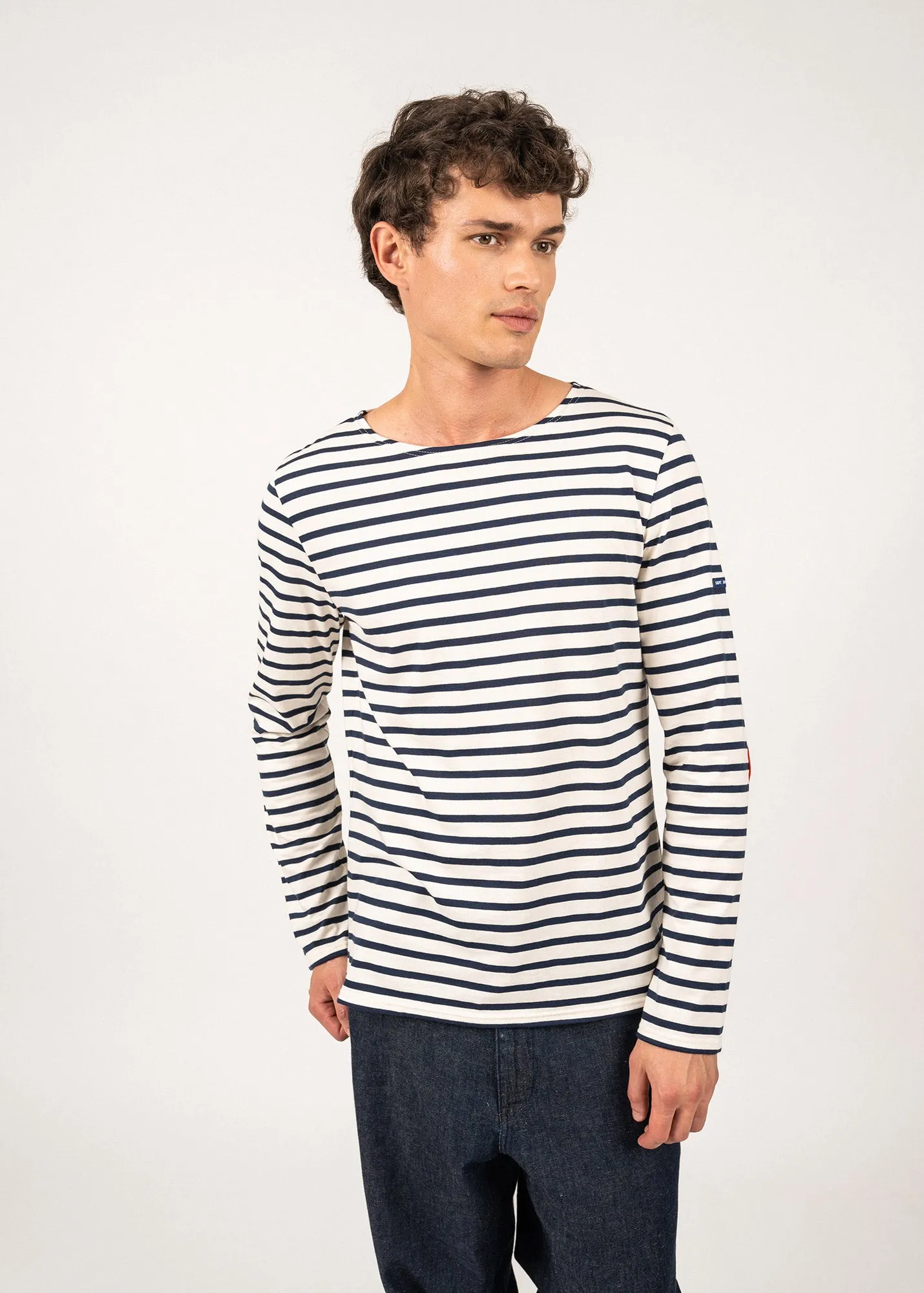 Marinière iconique à coudières - SAINT JAMES x Comédie Franaise (ECRU/MARINE)