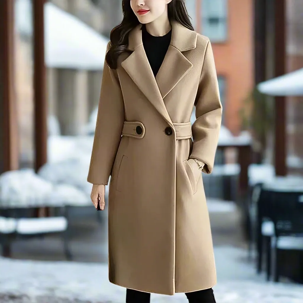 Marlee - Trench-Coat Long légant et Chaud
