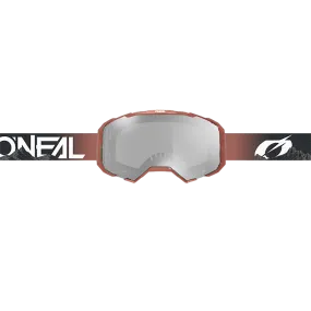 Masque O'NEAL B-22 COVERT Noir/Rouge cran Clear