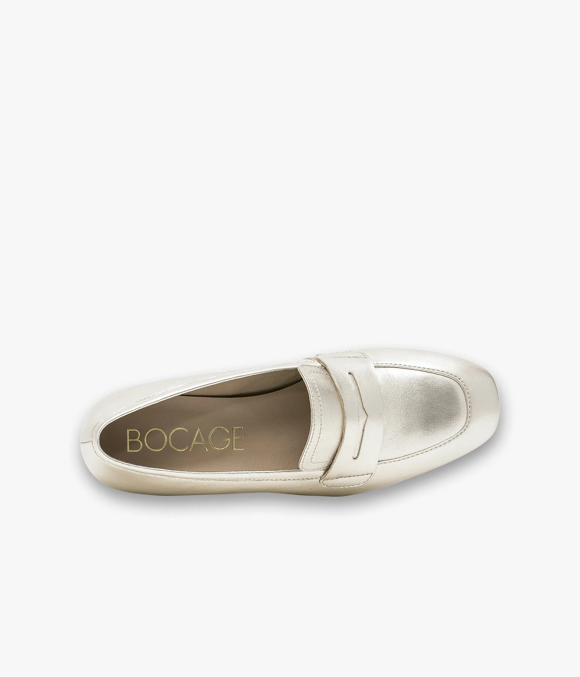 MOCASSIN ANGIE PLATINE