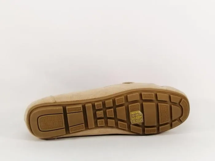 Mocassin beige souple grande pointure femme CINK ME DM6y-1 à pas cher
