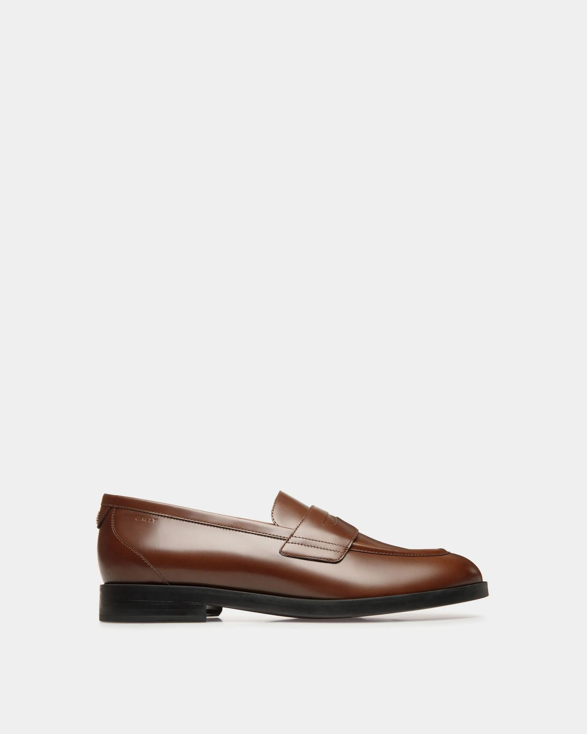 Mocassin Egli En Cuir Marron