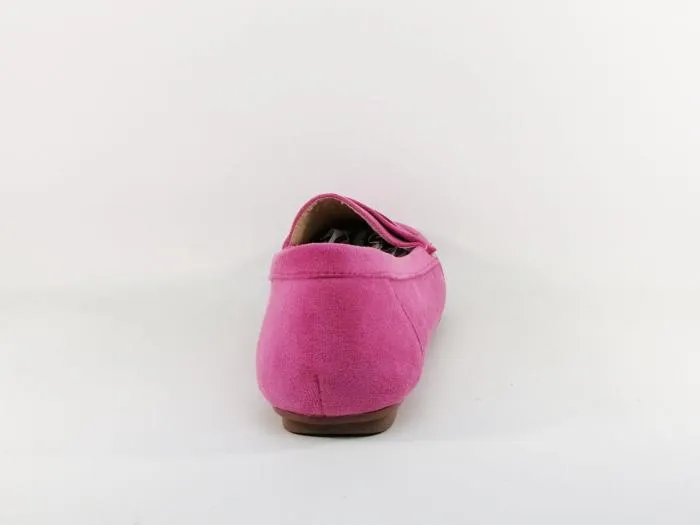 Mocassin femme rose fushia grande pointure semelle cuir pas cher CINK ME DM6Y-3