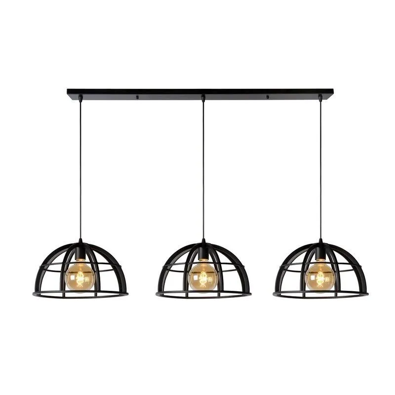 Moderne hanglamp Dikra, Zwart