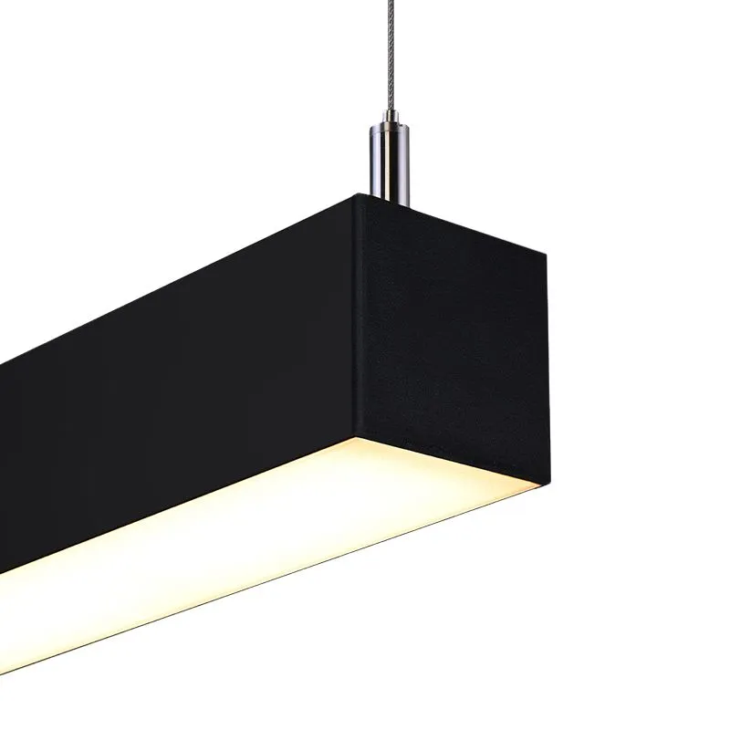 Moderne hanglamp Mascha, zwart, aluminium, 48w, 3000K