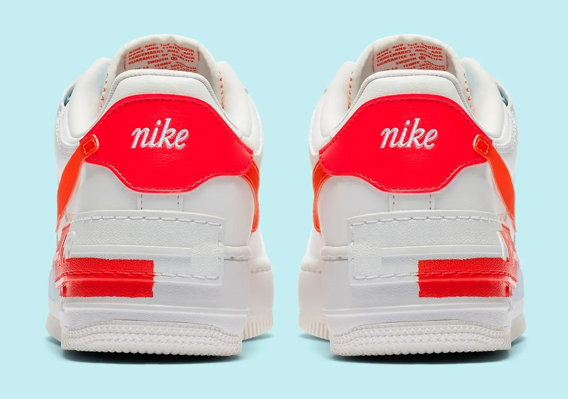 Nike Air Force 1 Shadow Summit White Team Orange