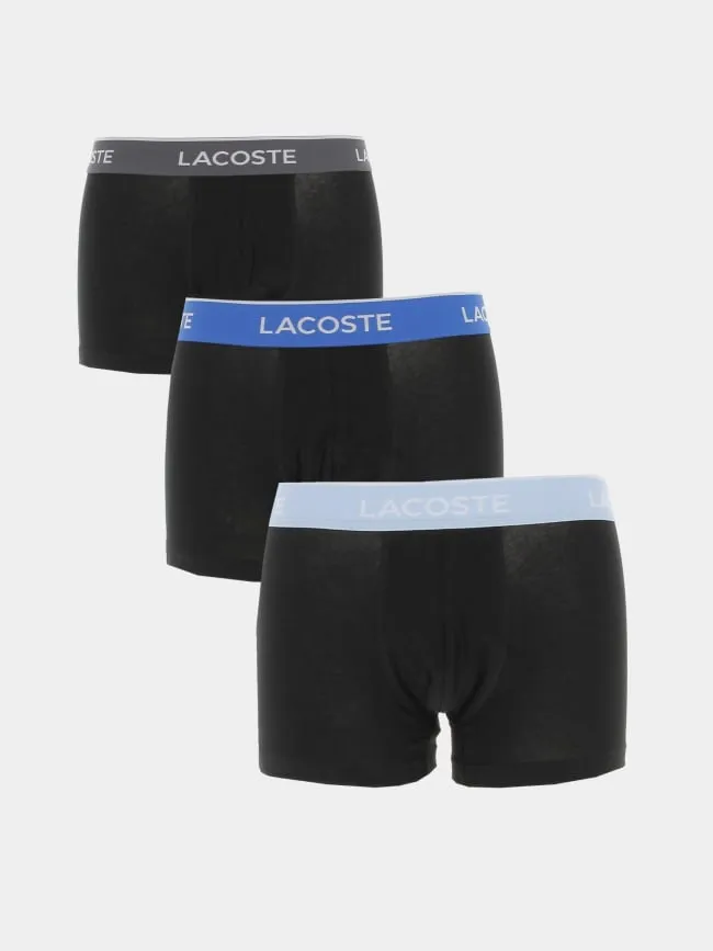 Pack de 3 boxers courts assortis noir homme - Lacoste | wimod