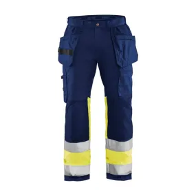 Pantalon artisan poches flottantes haute visibilité Blaklader +STRETCH