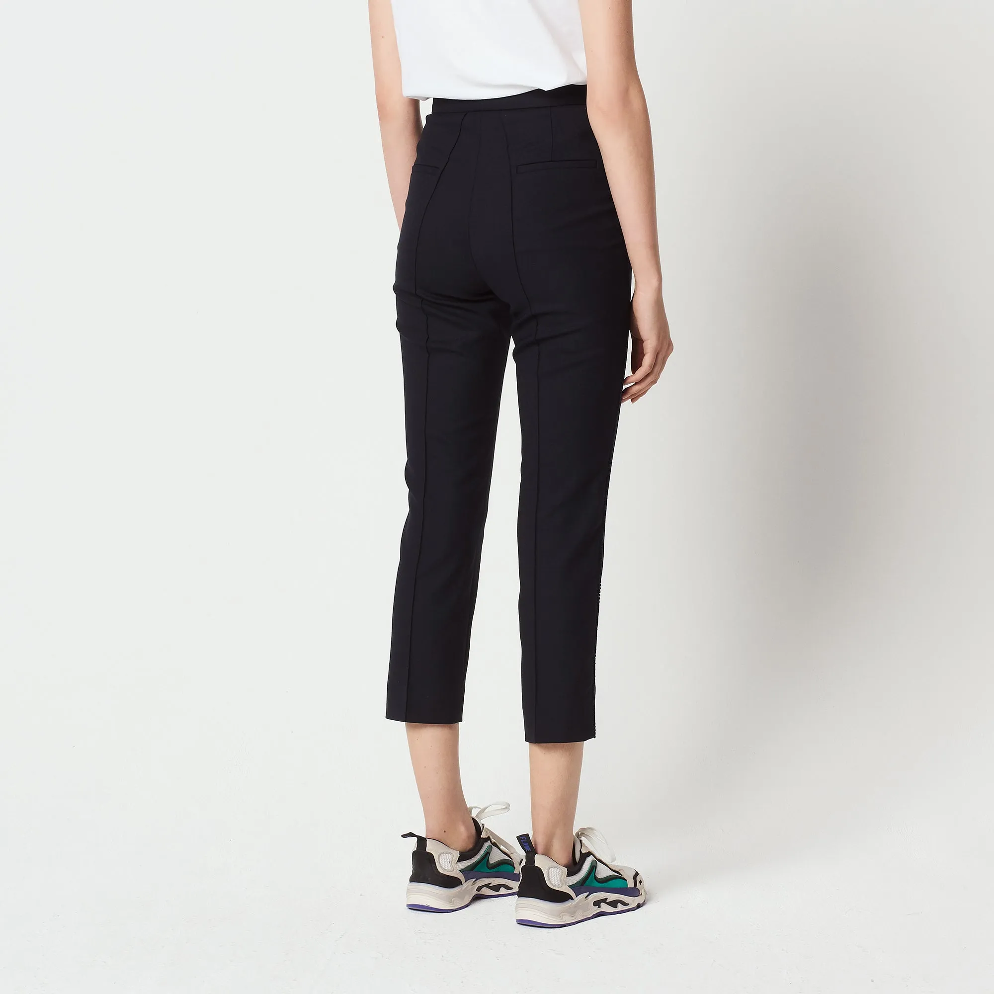 Pantalon droit 7/8ème avec galons