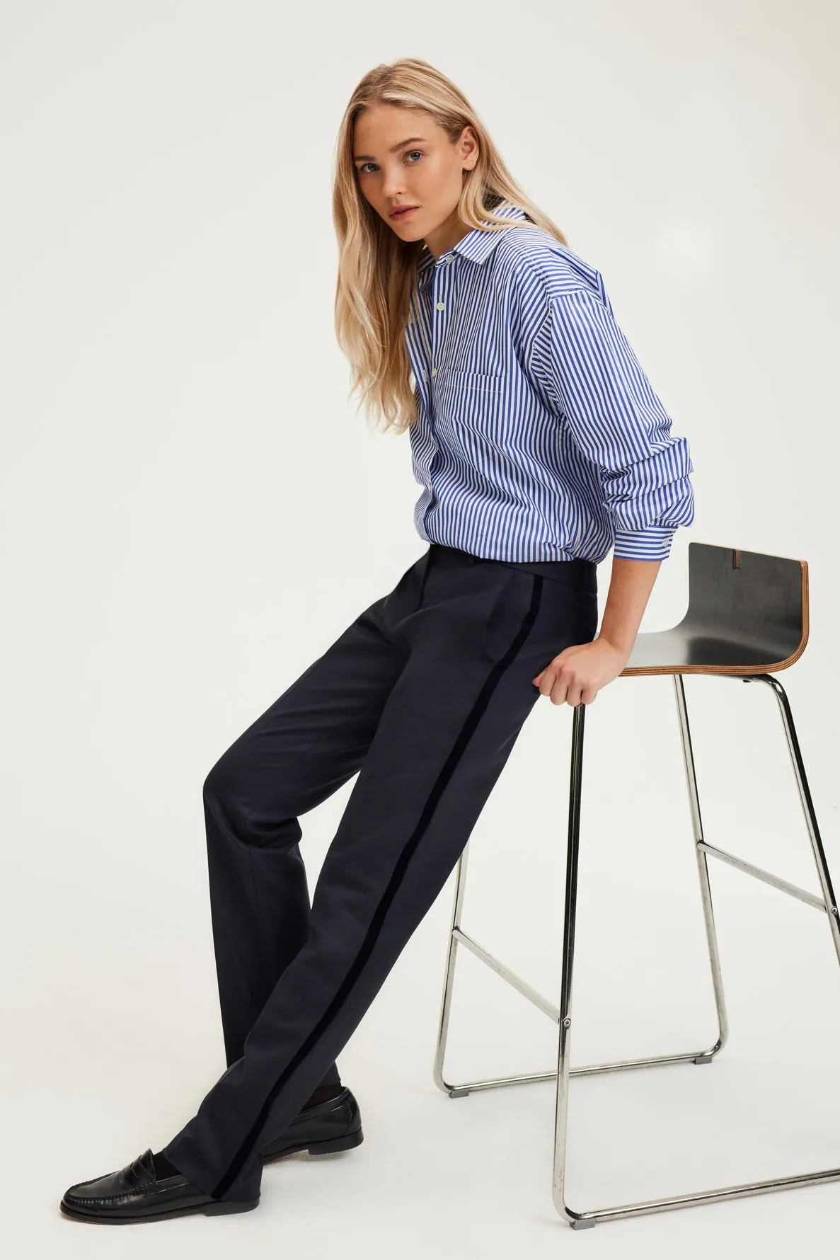 Pantalon à bande de velours - NIHELLE