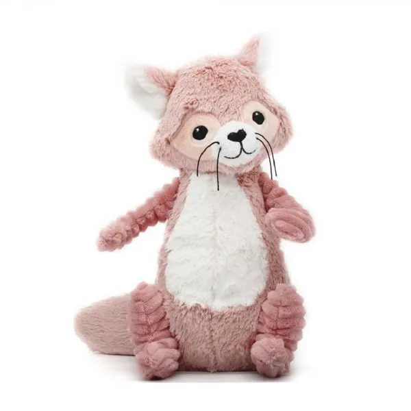 Peluche Les Ptipotos raton laveur Netoitou rose