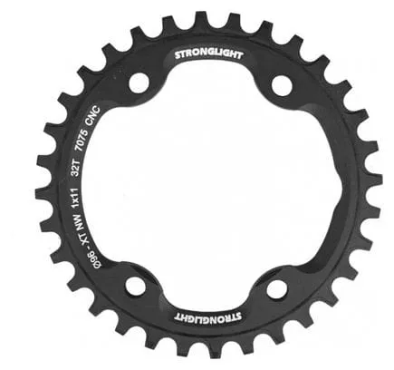 PLATEAU VTT 4BRA D.96 POUR SHIMANO XT M8000-SLX M7000 MONO STRONGLIGHT 32DTS 11V. NOIR NON FILETE