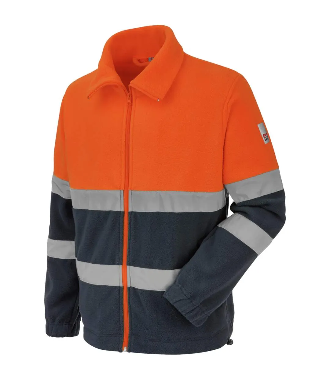 Polaire de travail Würth MODYF haute-visibilité orange/marine