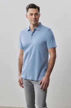 Polo honeycomb Robert Barakett | Georgia Bleu Colombe
