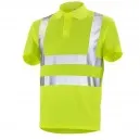 Polo Jaune Fluo Avec Bandes Rétro Réfléchissantes - CEPOVETT