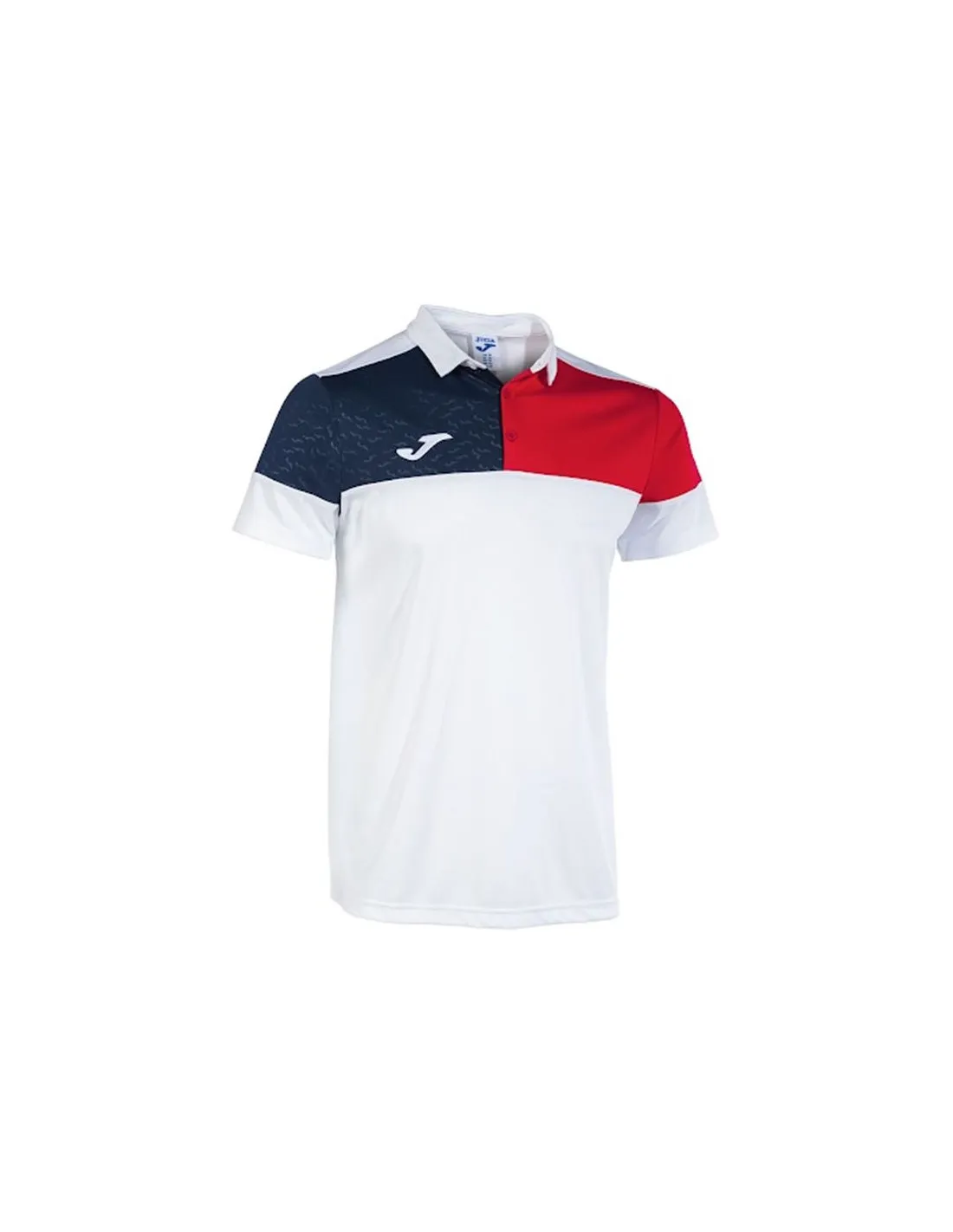 Polo Joma HommeEnfant Manches courtes Crew V / Blanc Marine Rouge