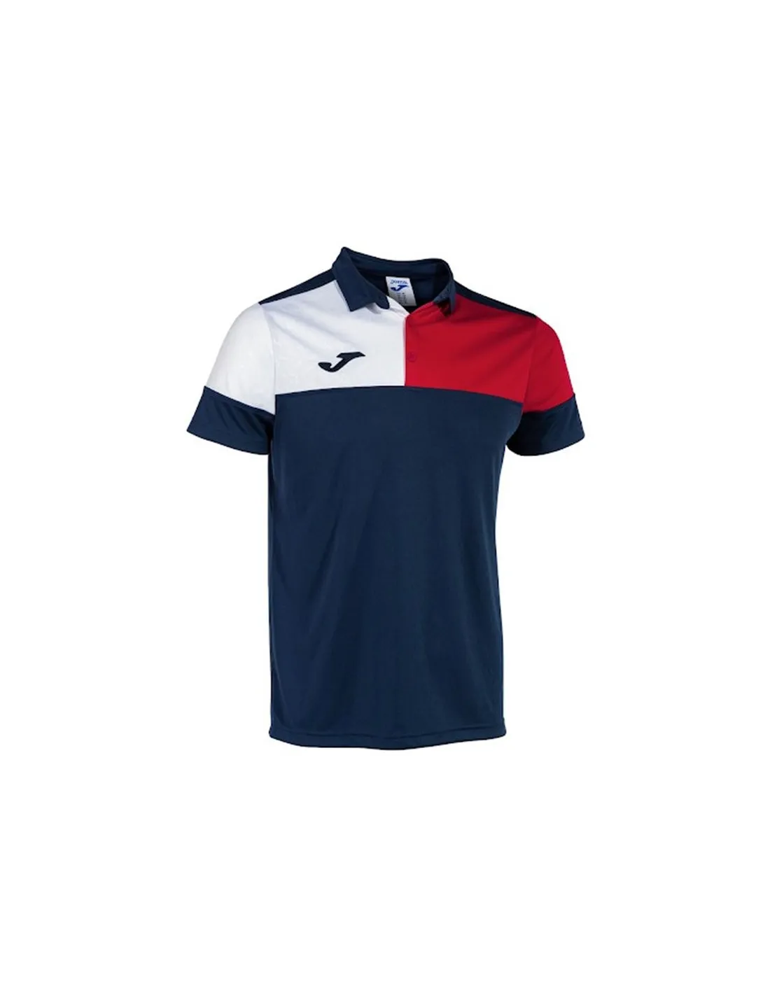 Polo Joma HommeEnfant Manches courtes Crew V / Marine Rouge Blanc