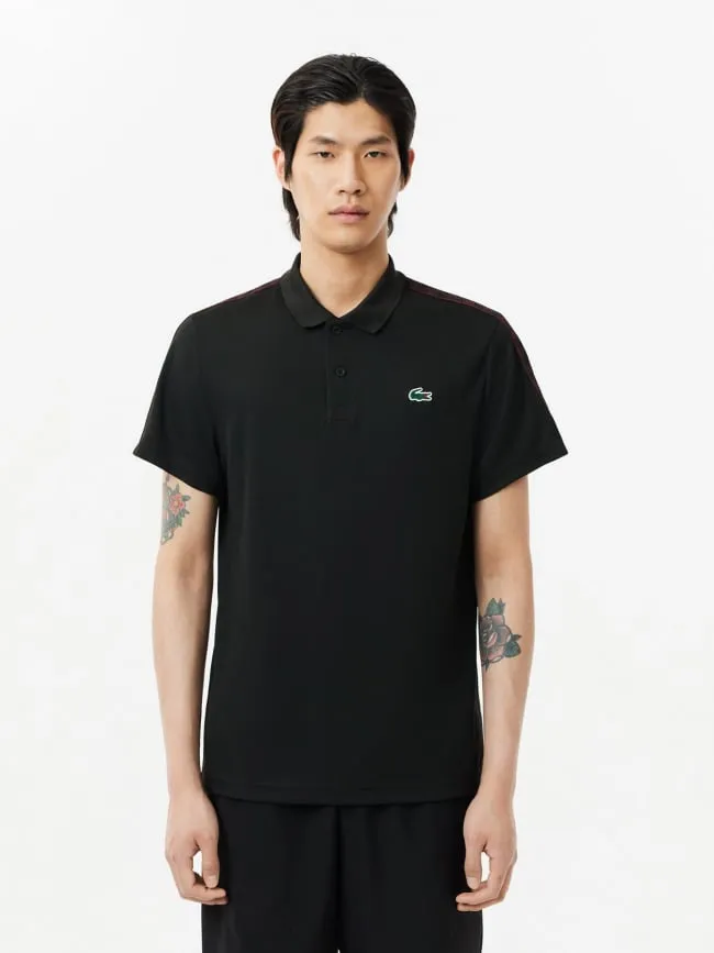 Polo sport regular logo noir homme - Lacoste | wimod