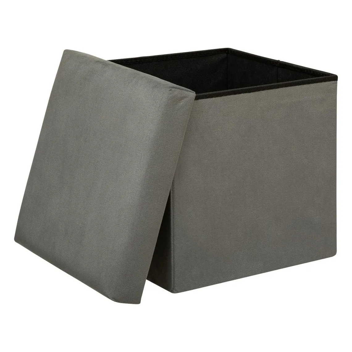 Pouf pliant gris LILOU | 3 Suisses