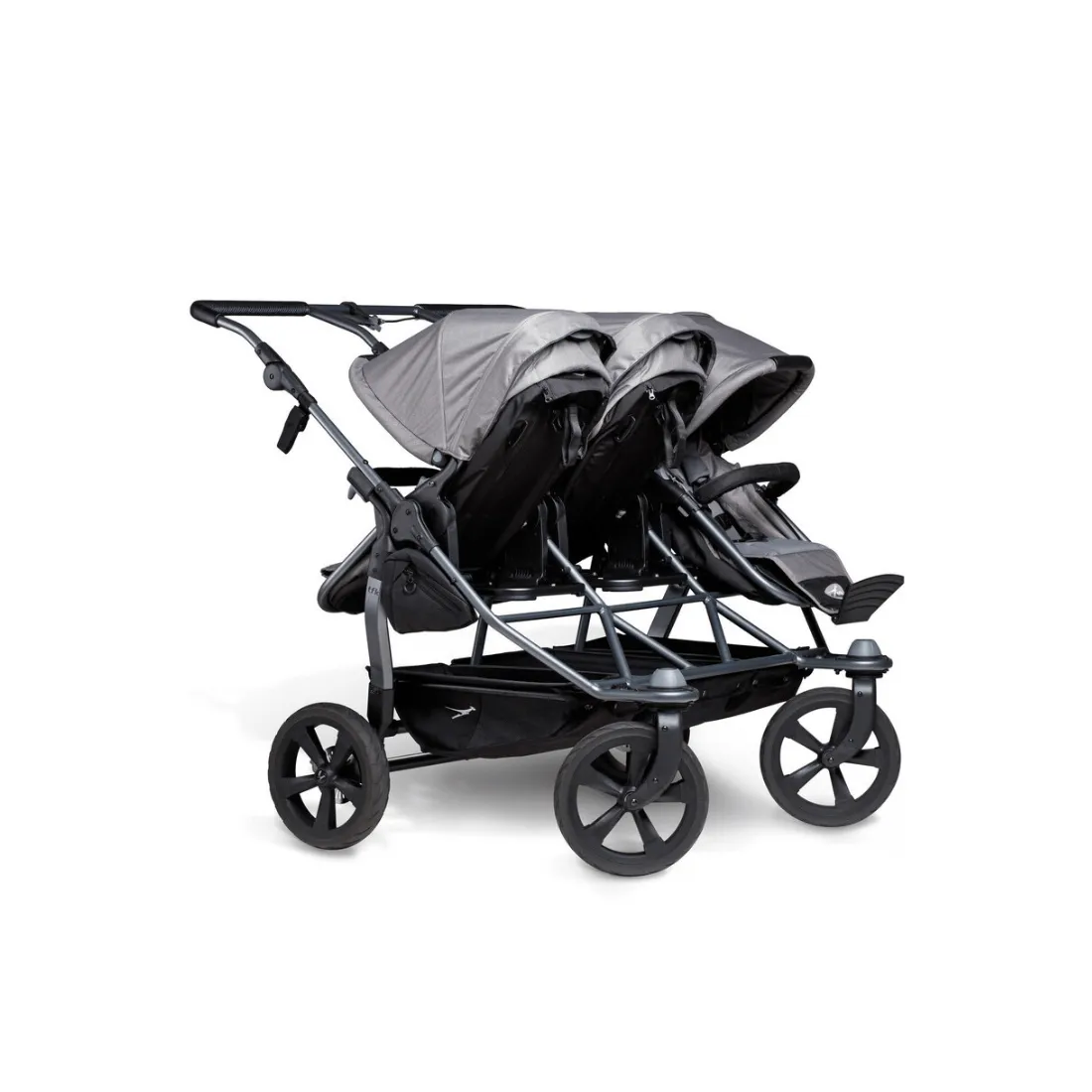 Poussette Triple Trio avec 3 assises Gris - TFK