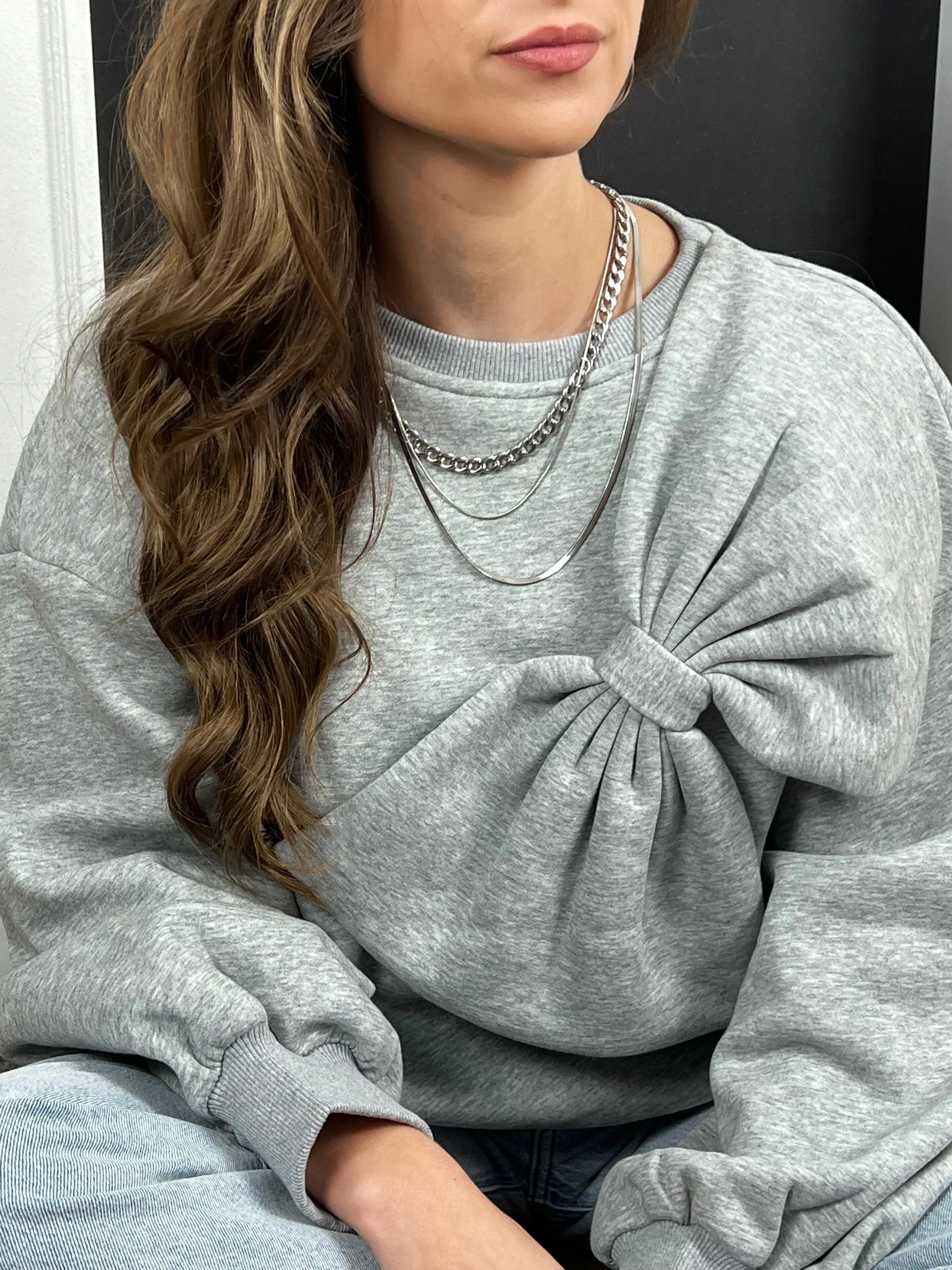 Pull nœud gris : Brian