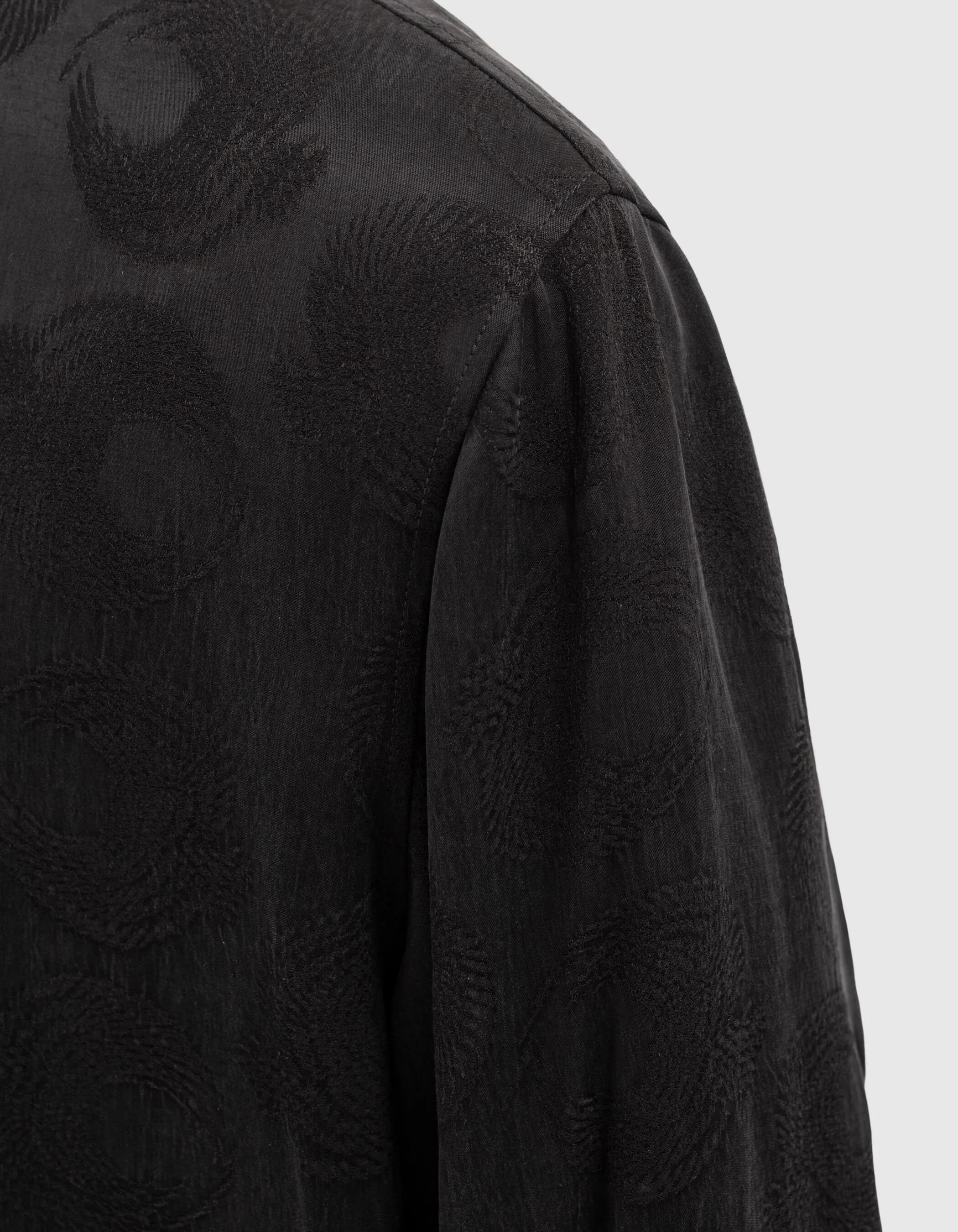 Pure Edition-Blouson noir jacquard fantaisie Homme