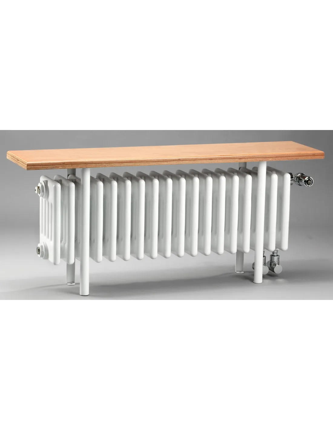 Radiateur eau chaude Vuelta Banc BMC6 Blanc RAL 9016 1659W H430 mm (avec pieds) / L1452 mm Acova BMC6-31-026
