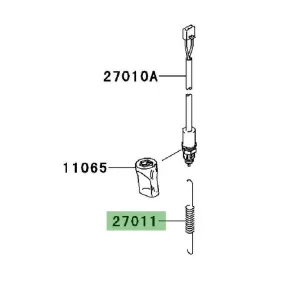 Ressort contacteur de frein arrière Kawasaki Z750 (2004-2012) | Moto Shop 35
