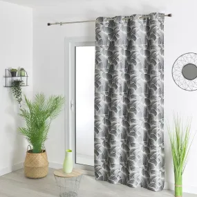 RIDEAU AMEUBLEMENT JACQUARD 140X260 GRIS TROPICAL  | 3 Suisses