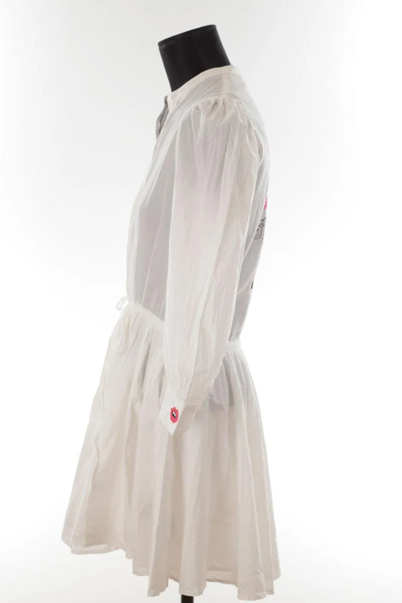 Robe en coton  Zadig & Voltaire blanc. Matière principale coton. Taille 38.