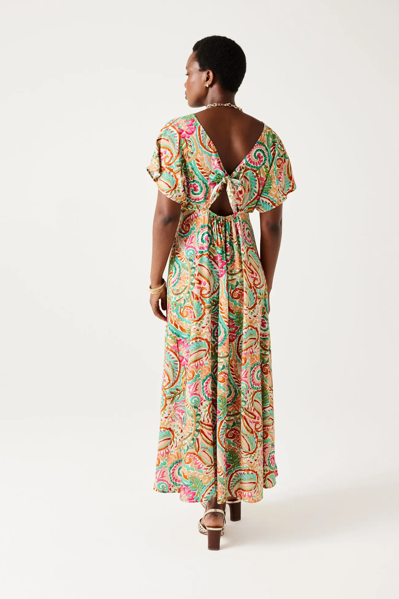 Robe imprimée éco-conçue - Imprimé multicolore