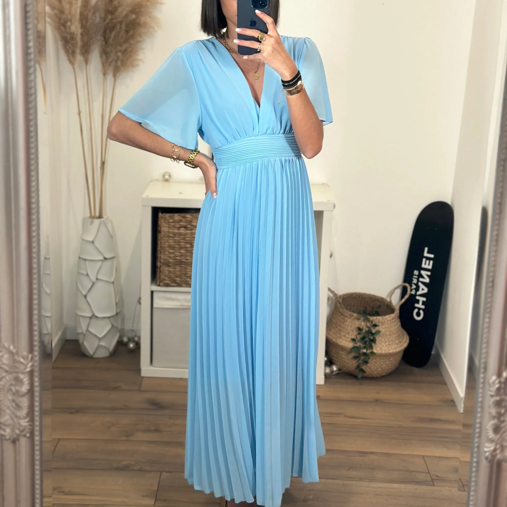 ROBE LONGUE BABY BLUE KARENE