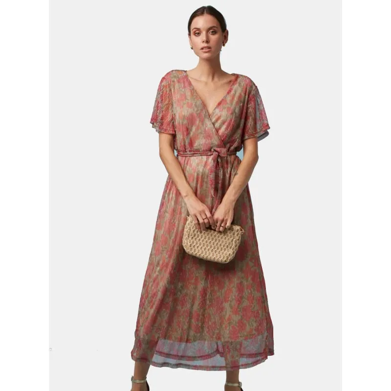 Robe mi-longue saori multicolore femme - Deeluxe | wimod