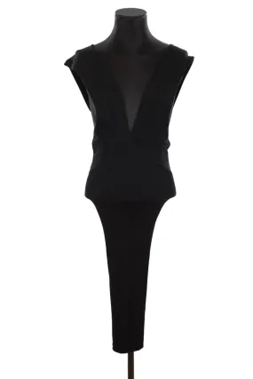 Robe noir Maje noir. Matière principale polyester. Taille 38.