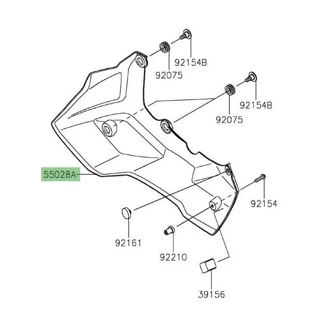 Sabot moteur Kawasaki Versys 1000 (2019-2024) | Moto Shop 35