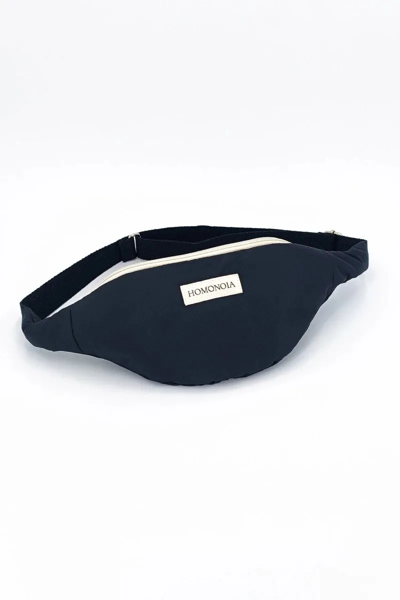 Sac banane en nylon noir - Simone