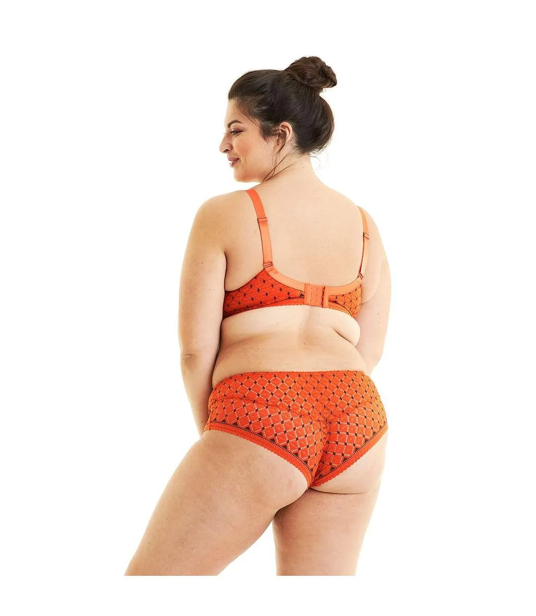 Soutien-gorge grand maintien orange Pamplemousse