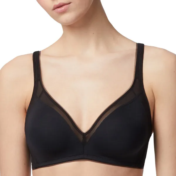 Soutien-gorge sans armatures Perfect shadow noir de Gemma de lou