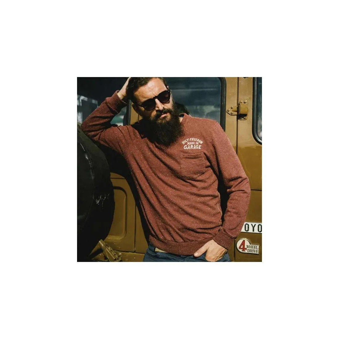 Sweat moto Holy Freedom Zizo bordeaux