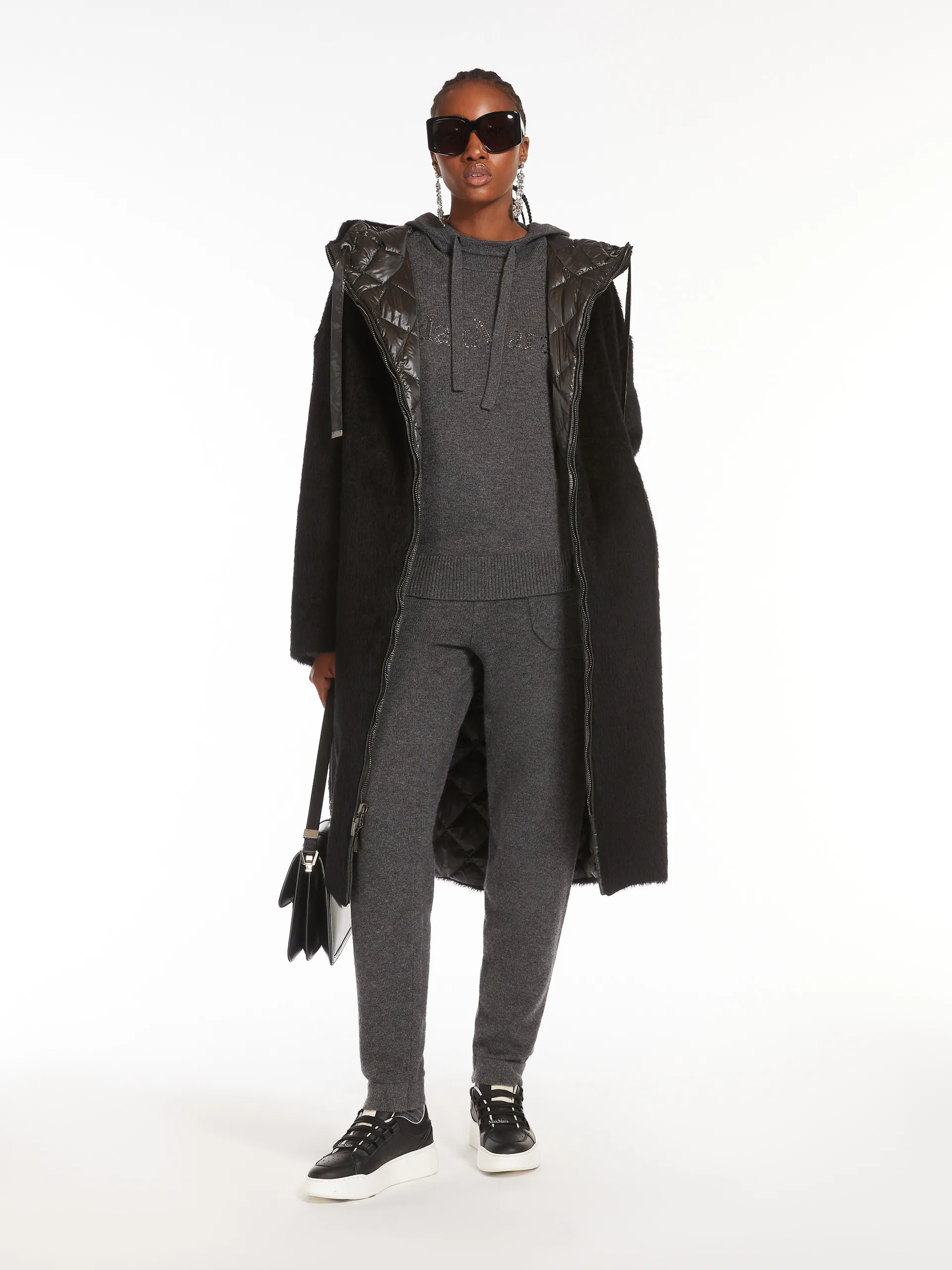 Sweat-shirt en maille de laine et cachemire