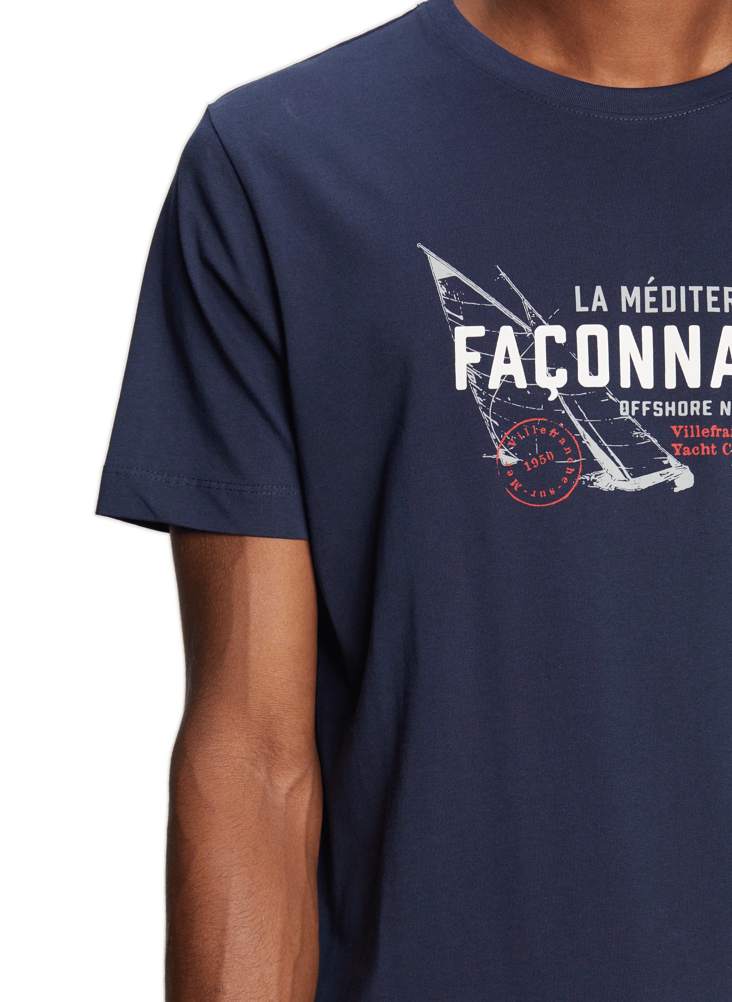 T-SHIRT EN COTON - FACONNABLE pour HOMME | Printemps