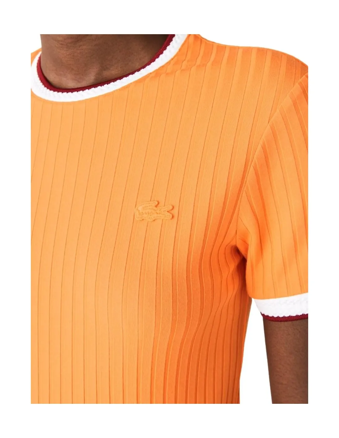 T Shirt Femme Lacoste Ref 56933 NPB Orange